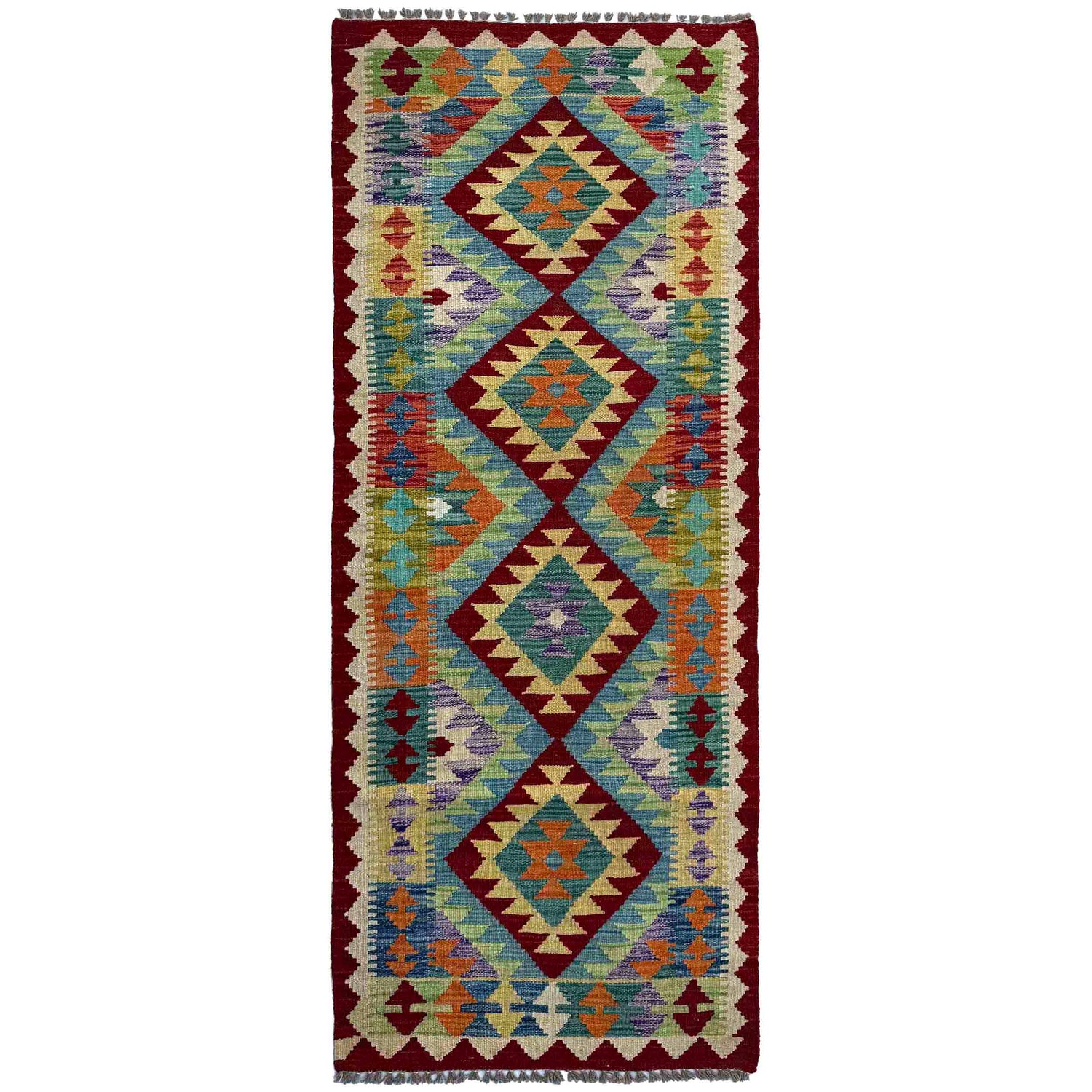 Vegetable Kilim Runner 2' 6" x 6' 6" (ft)- No. P37080