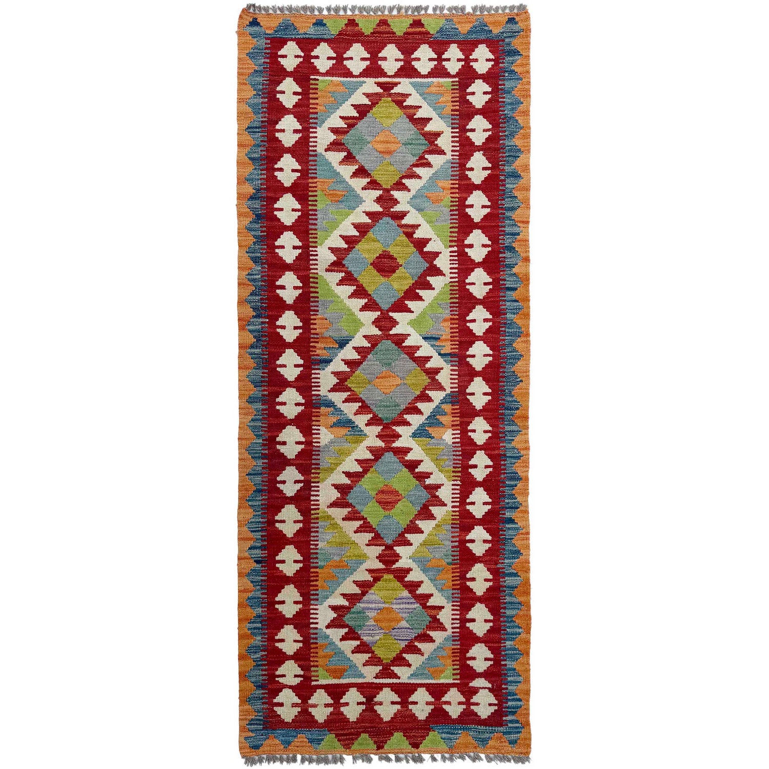 Vegetable Kelim Runner 2' 5" x 6' 6" (ft)- No. P37082