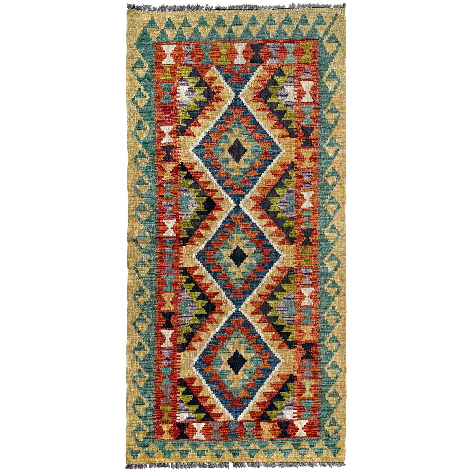 Vegetable Kilim Runner 2' 7" x 6' 1" (ft)- No. P37095