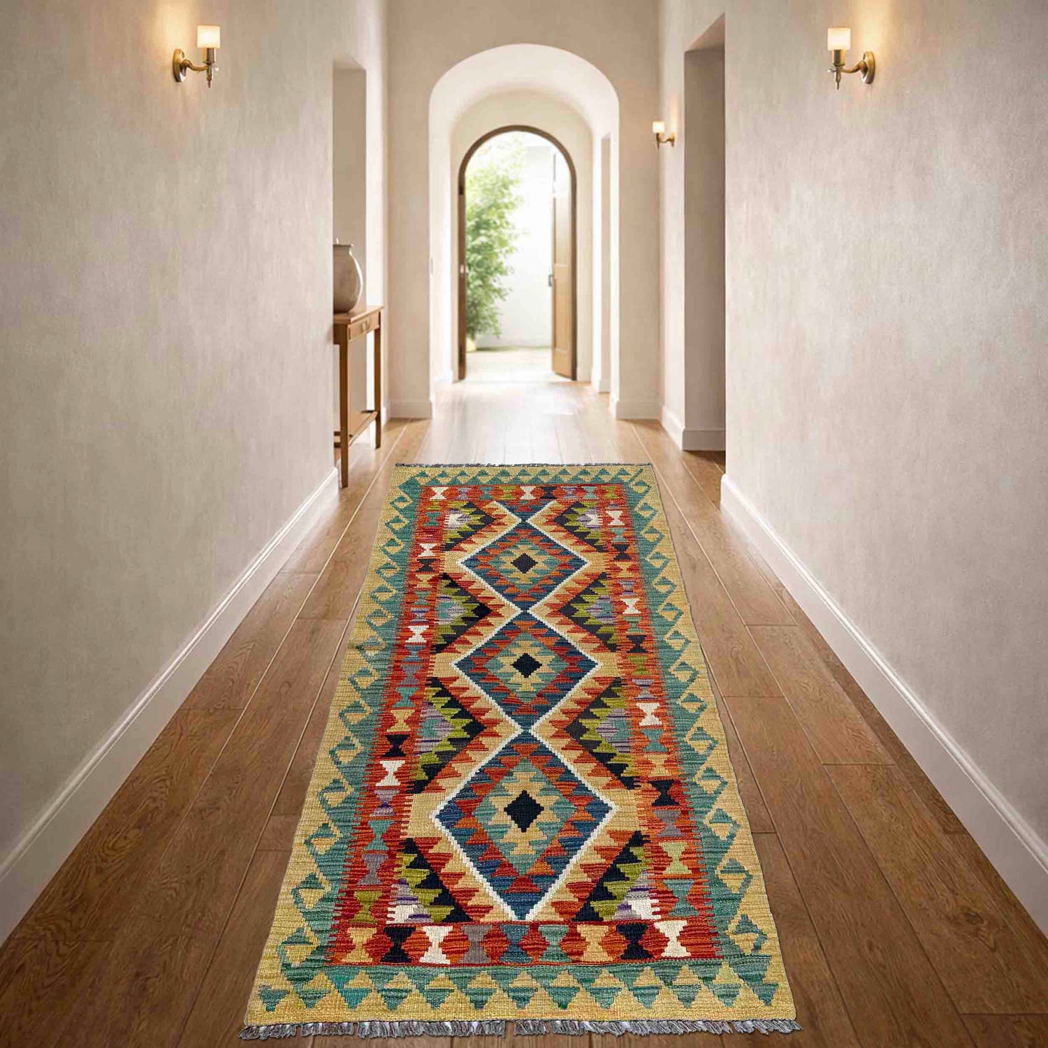 Vegetable Kilim Runner 2' 7" x 6' 1" (ft)- No. P37095