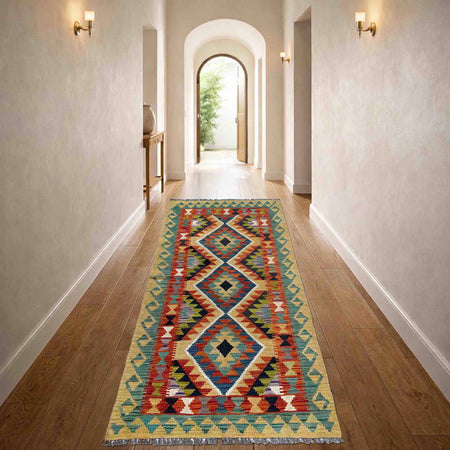 Vegetable Kilim Runner 2' 7" x 6' 1" (ft)- No. P37095