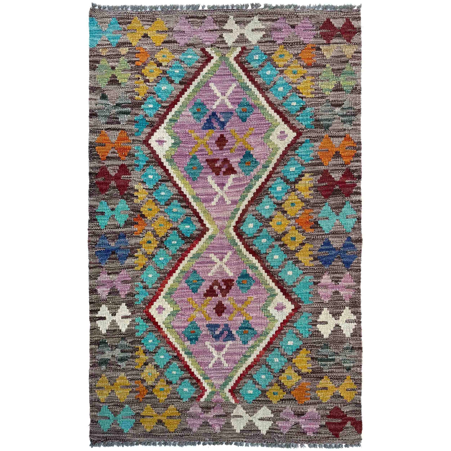 Handmade Vegetable Kilim 2' 6" x 4' 1" (ft) - No. P37097