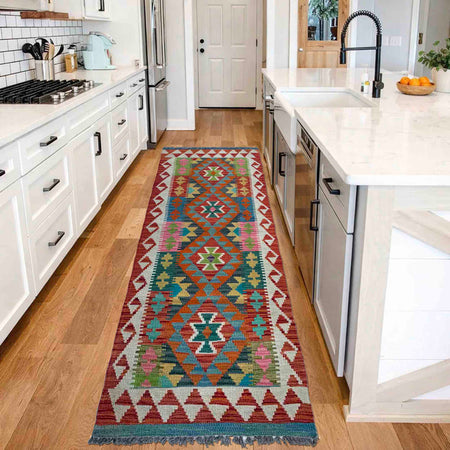 Vegetable Kilim Runner 2' 4" x 6' 11" (ft)- No. P37114