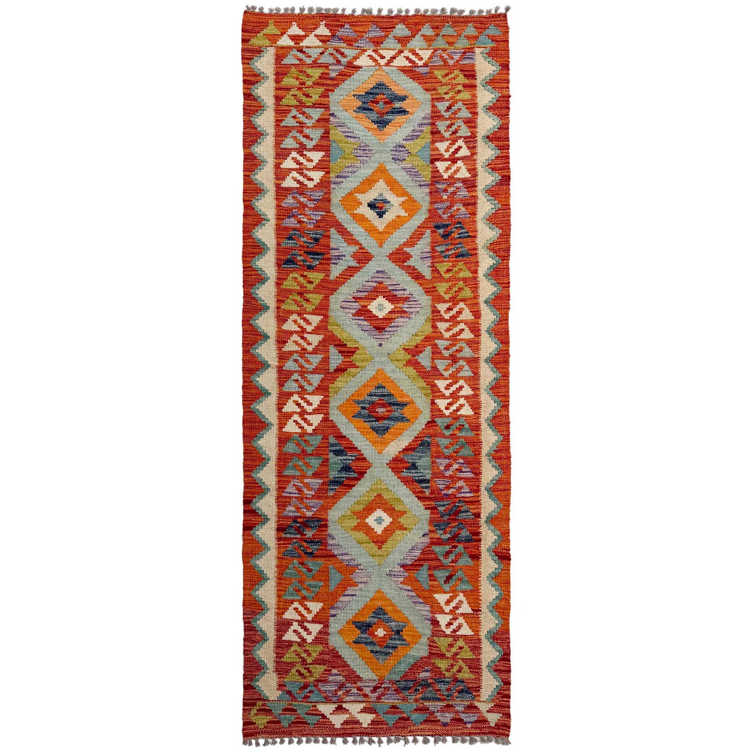 Vegetable Kelim Runner 2' 6" x 6' 8" (ft)- No. P37121