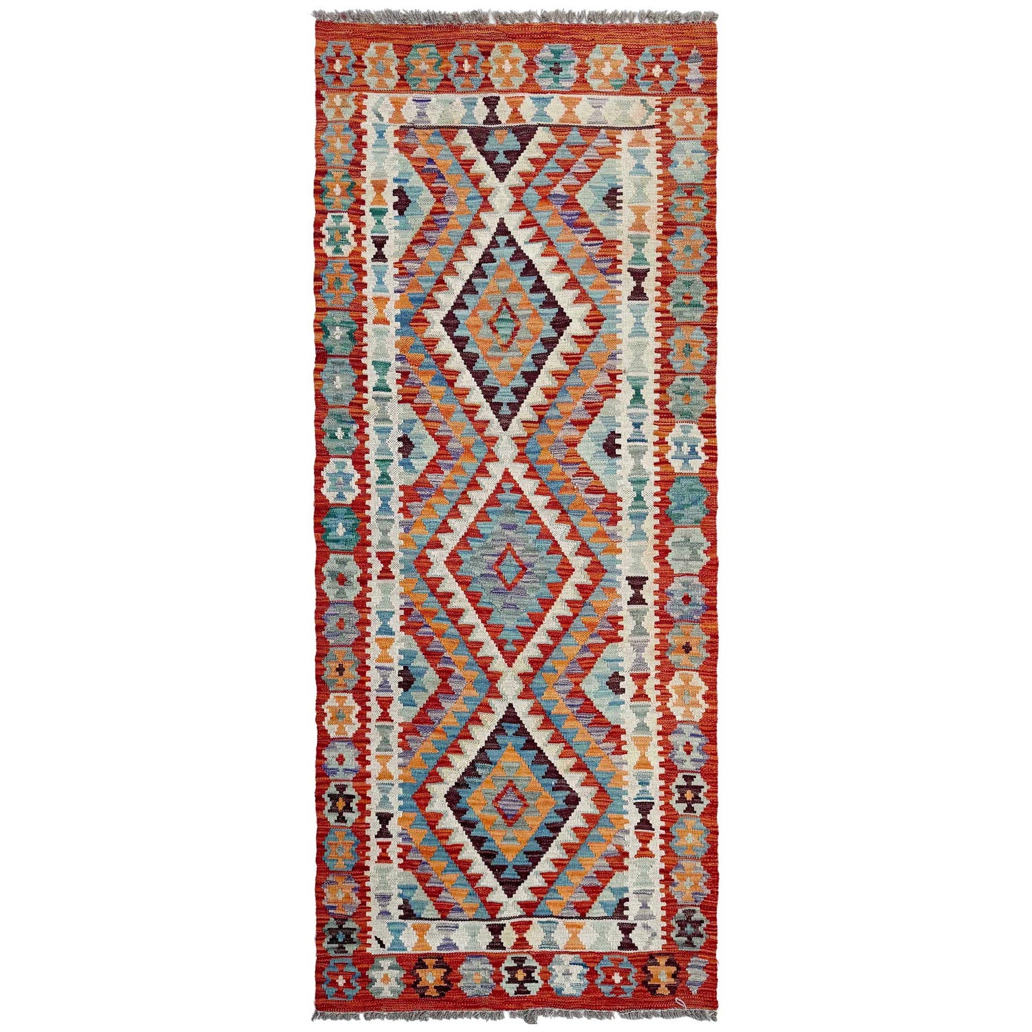 Vegetable Kilim Runner 2' 6" x 6' 7" (ft)- No. P37123