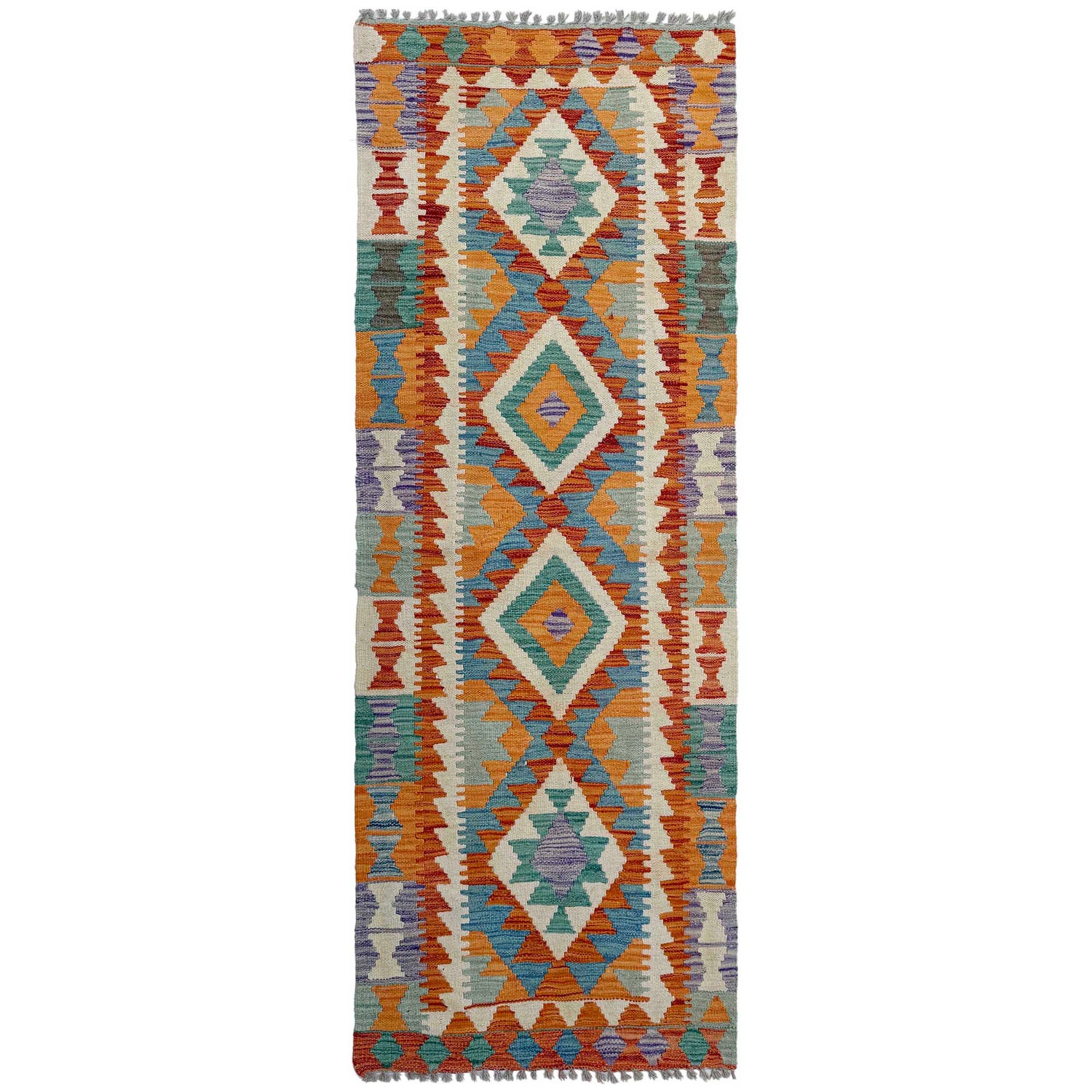 Vegetable Kelim Runner 2' 5" x 6' 7" (ft)- No. P37124