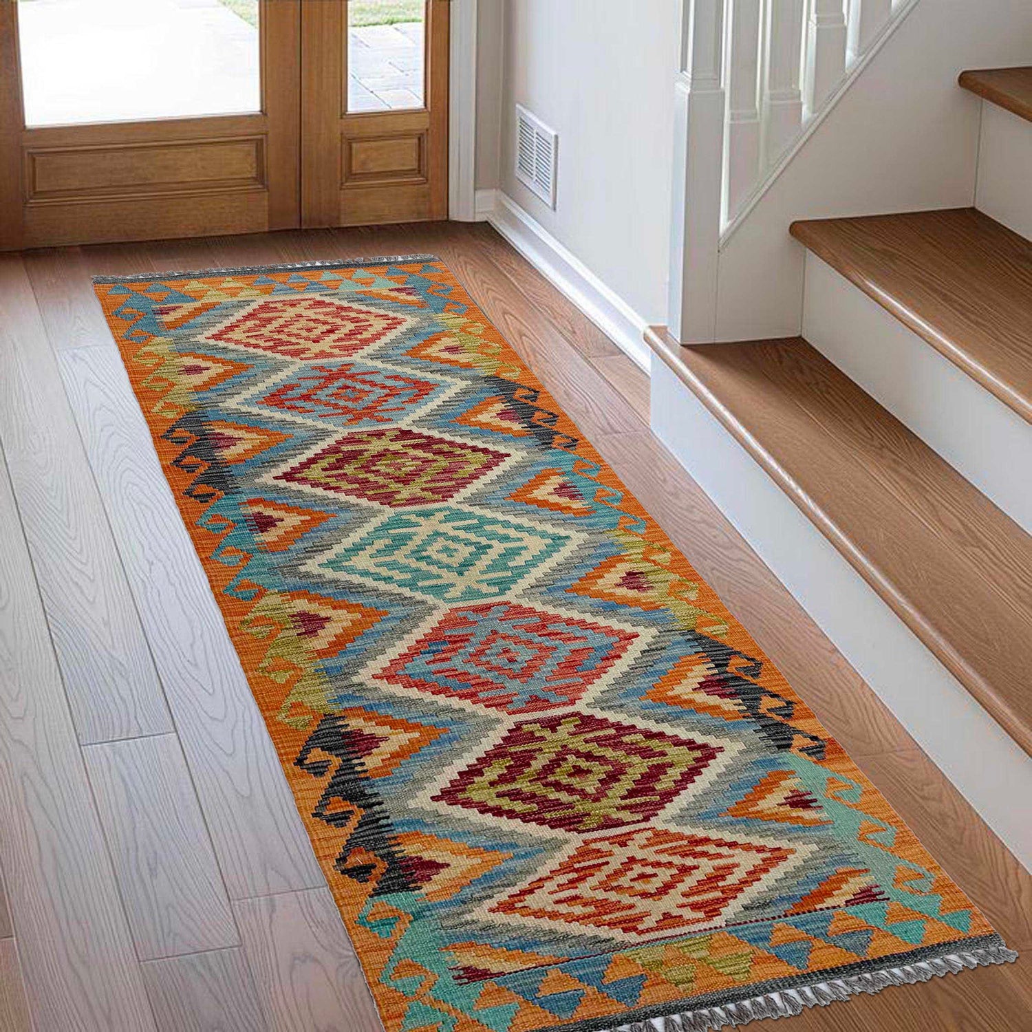 Vegetable Kilim Runner 2' 4" x 6' 3" (ft)- No. P37126