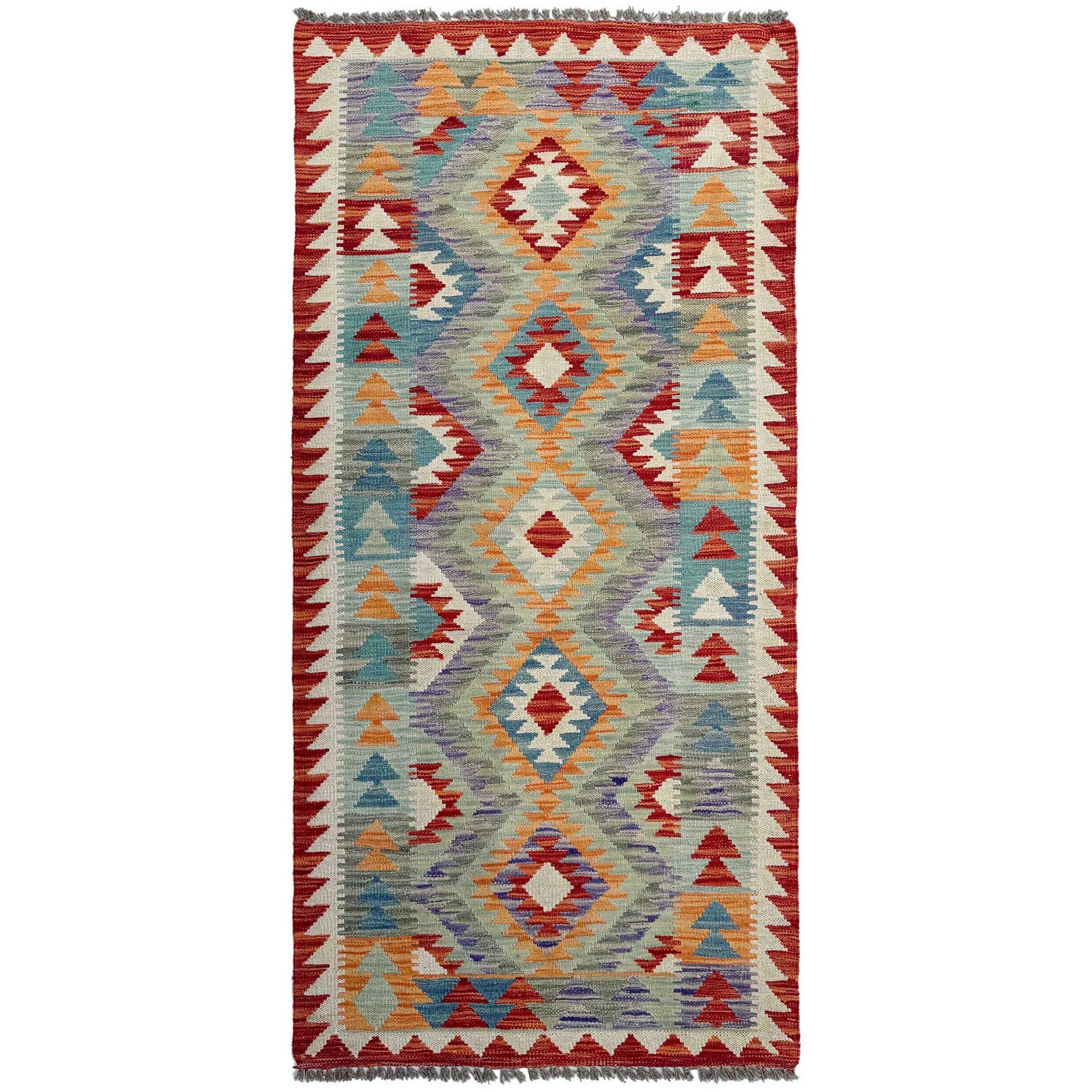 Vegetable Kelim Runner 2' 8" x 6' 3" (ft)- No. P37128