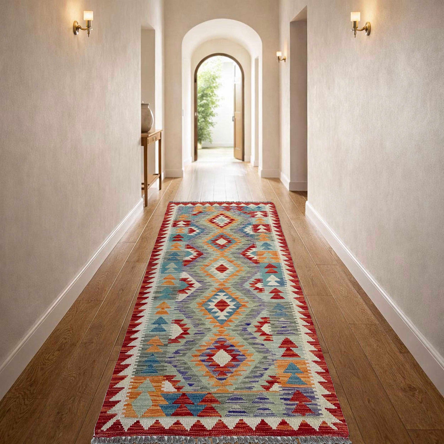 Vegetable Kelim Runner 2' 8" x 6' 3" (ft)- No. P37128
