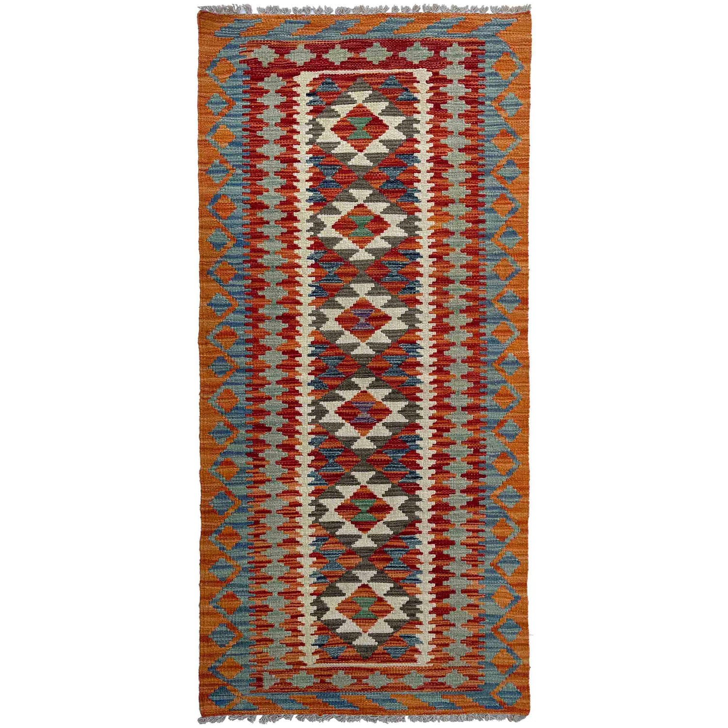 Vegetable Kelim Runner 2' 6" x 5' 11" (ft)- No. P37129
