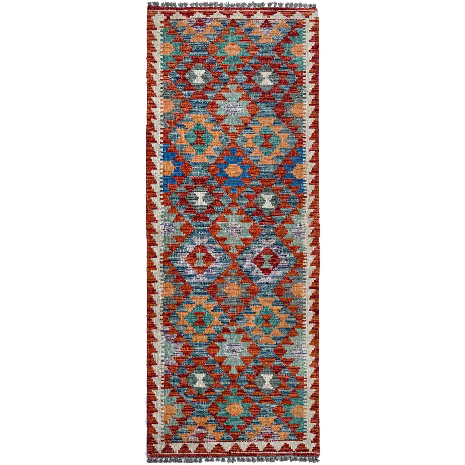 Vegetable Kelim Runner 2' 5" x 6' 5" (ft)- No. P37135