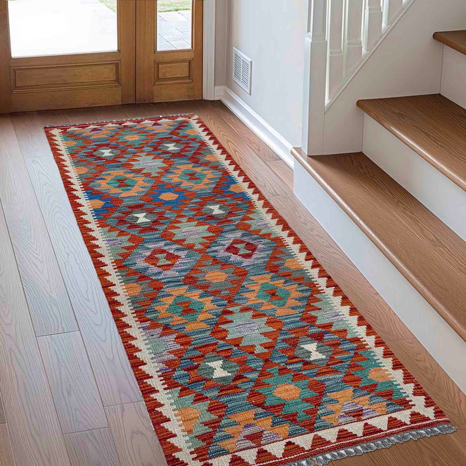 Vegetable Kelim Runner 2' 5" x 6' 5" (ft)- No. P37135