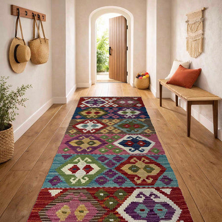 Vegetable Kelim Runner 1' 8" x 4' 10" (ft)- No. P37208