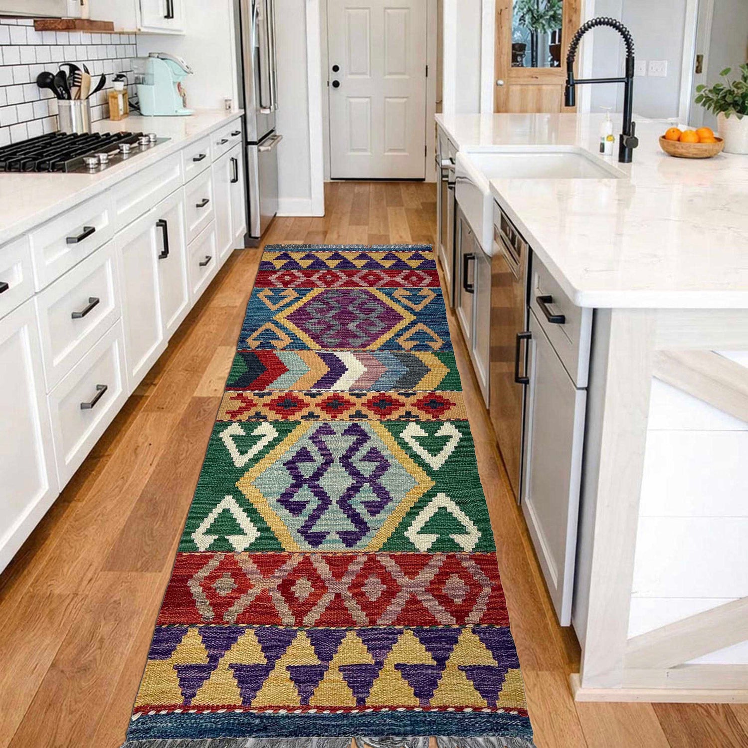 Vegetable Kilim Runner 1' 9" x 4' 10" (ft)- No. P37211