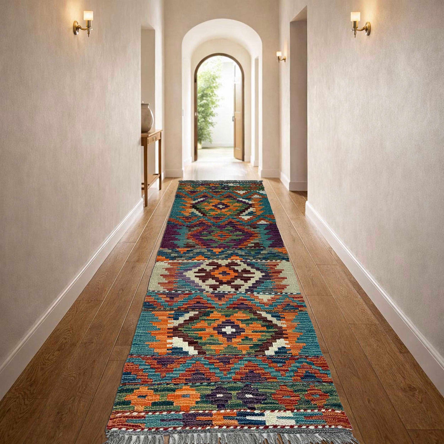 Vegetable Kelim Runner 1' 8" x 5' 4" (ft)- No. P37234