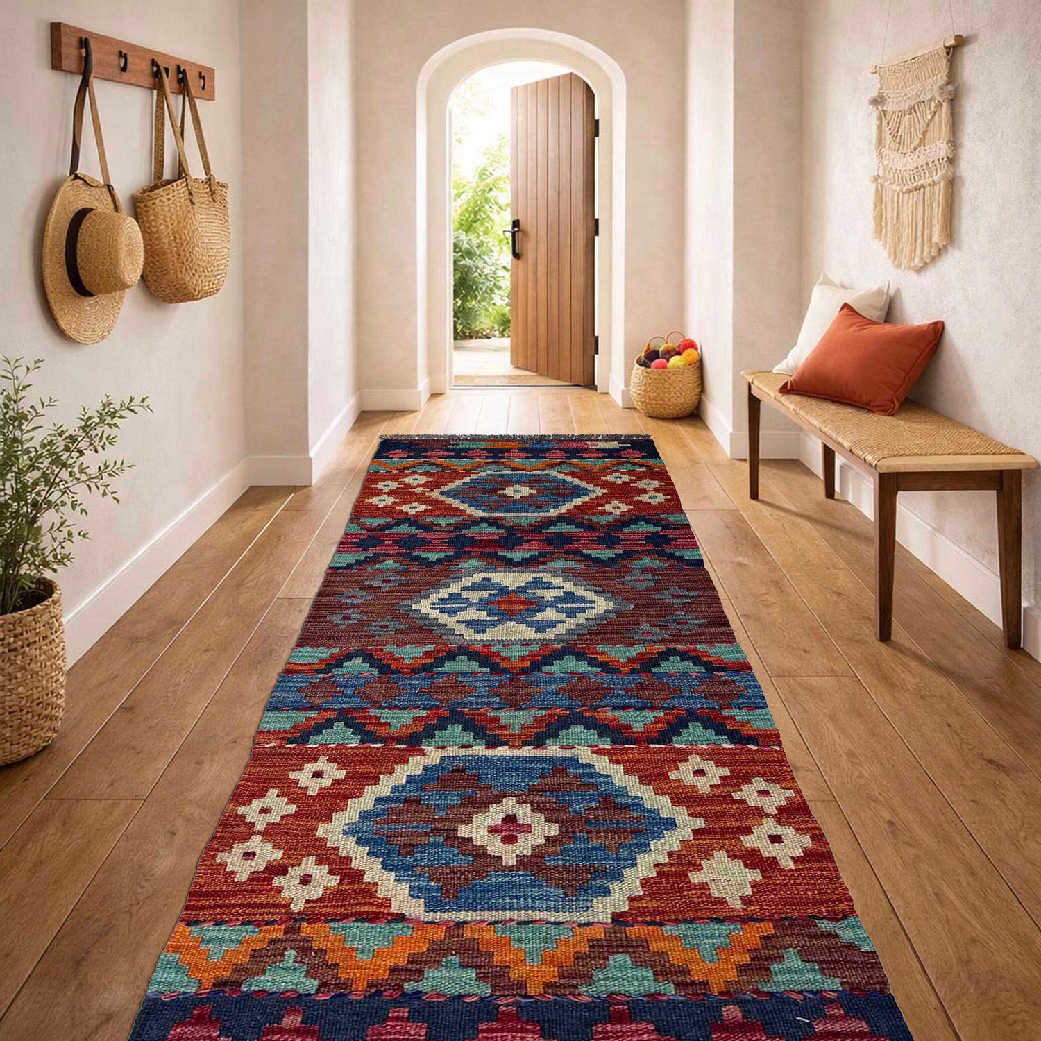 Vegetable Kelim Runner 1' 8" x 4' 11" (ft)- No. P37237