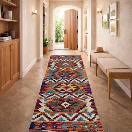 Vegetable Kelim Runner 1' 7" x 4' 11" (ft)- No. P37242