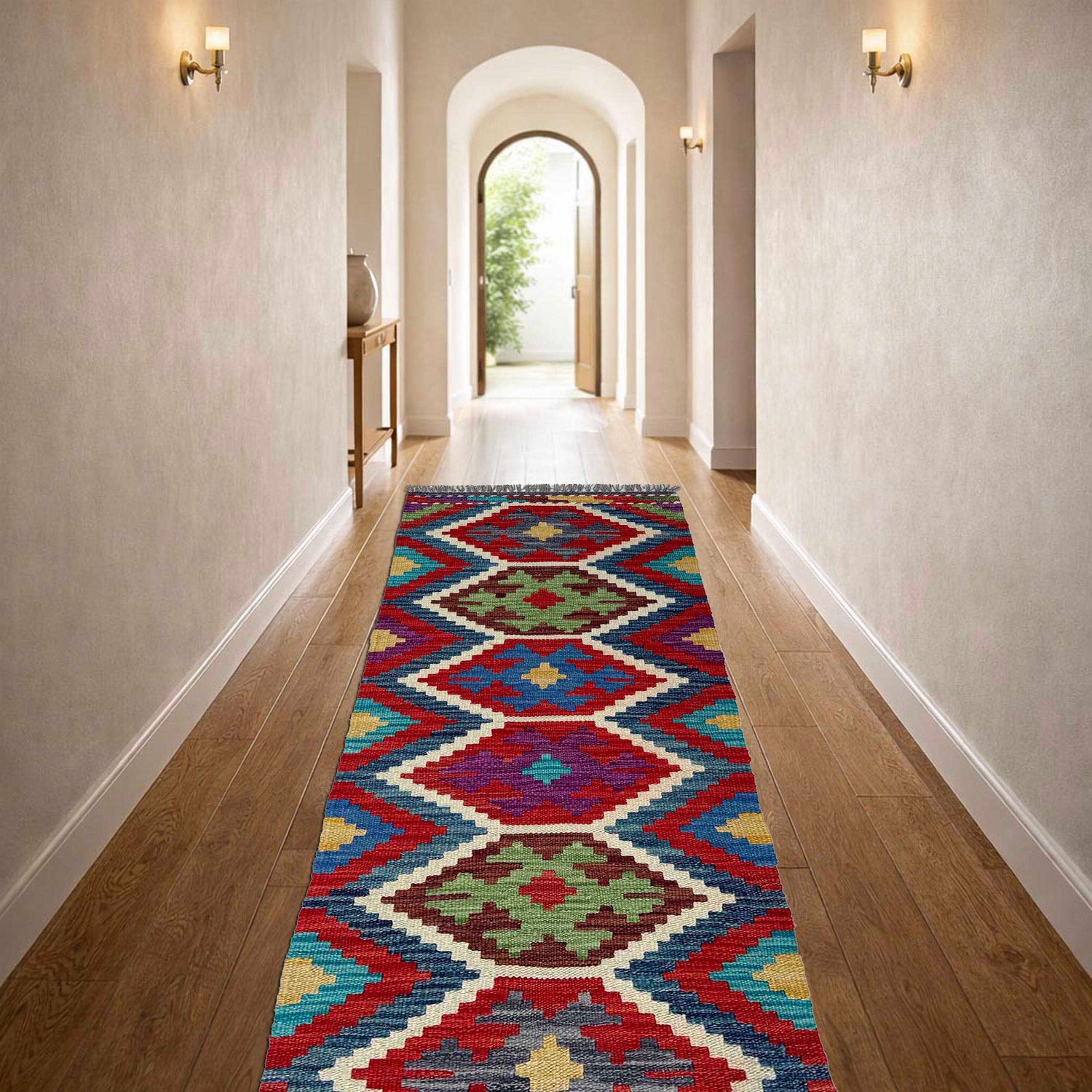 Vegetable Kilim Runner 1' 8" x 5' 2" (ft)- No. P37253