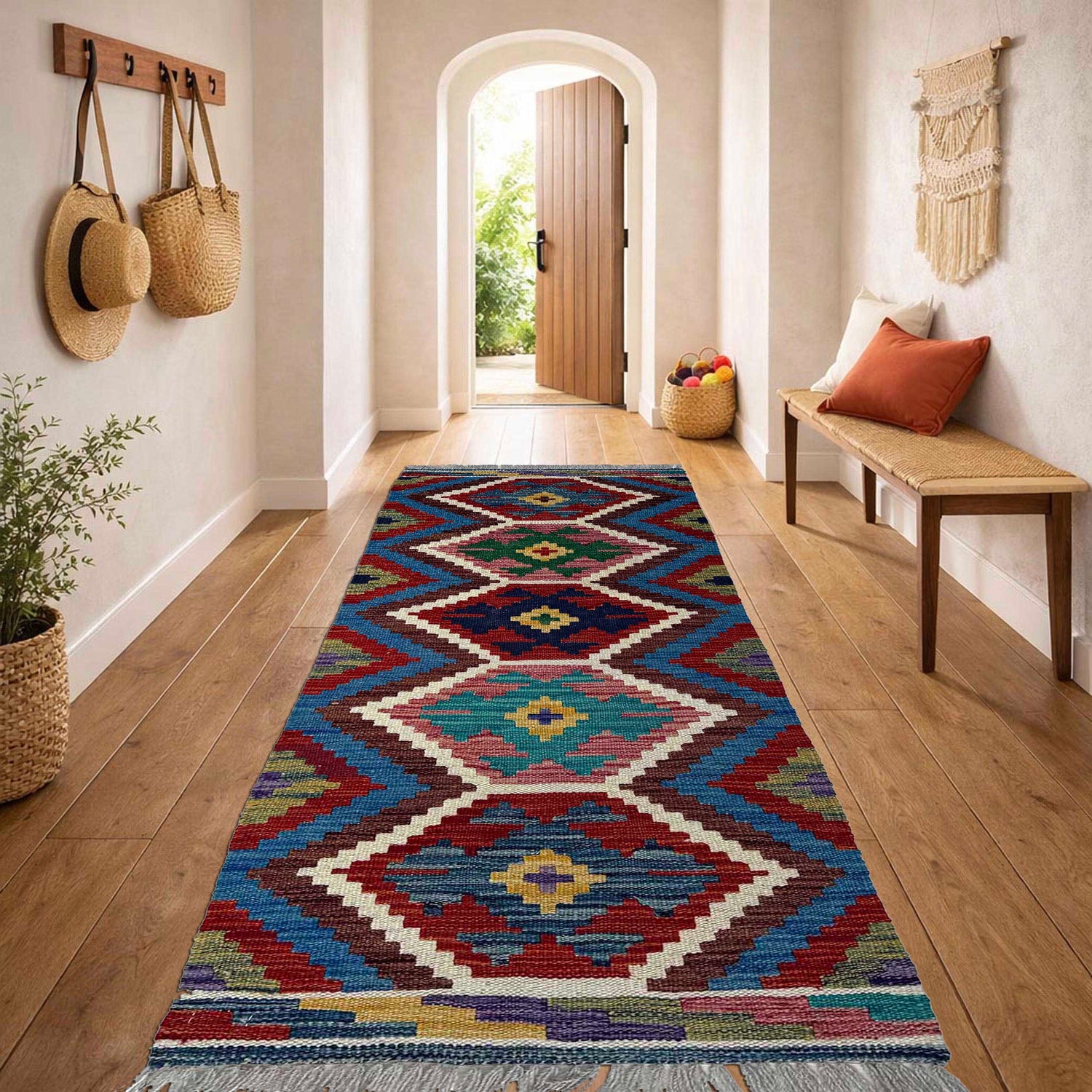 Vegetable Kilim Runner 1' 8" x 4' 11" (ft)- No. P37256