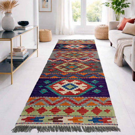 Vegetable Kelim Runner 1' 7" x 4' 9" (ft)- No. P37260