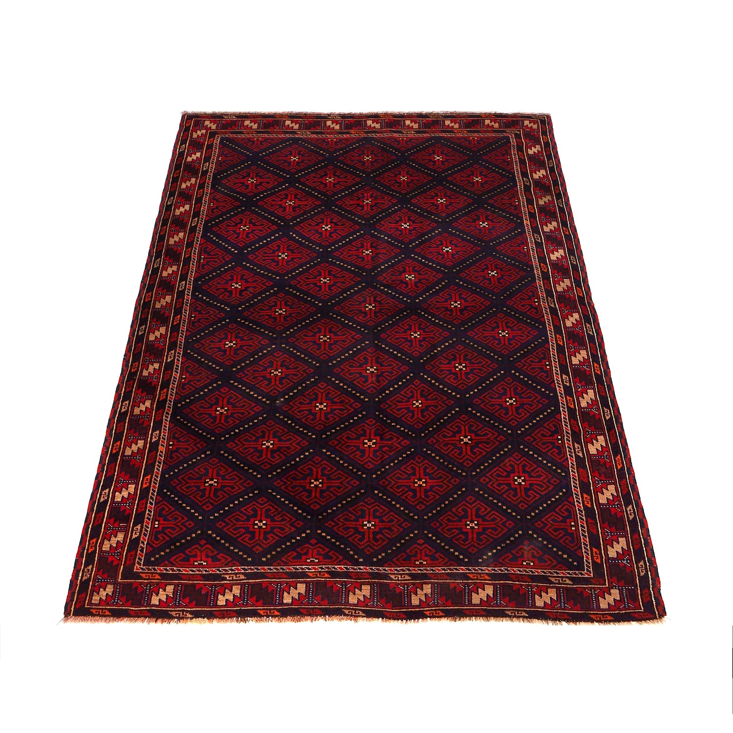 Hand Knotted Baluchi Rug 5' 1" x 7' 7" (ft) - No. R15787