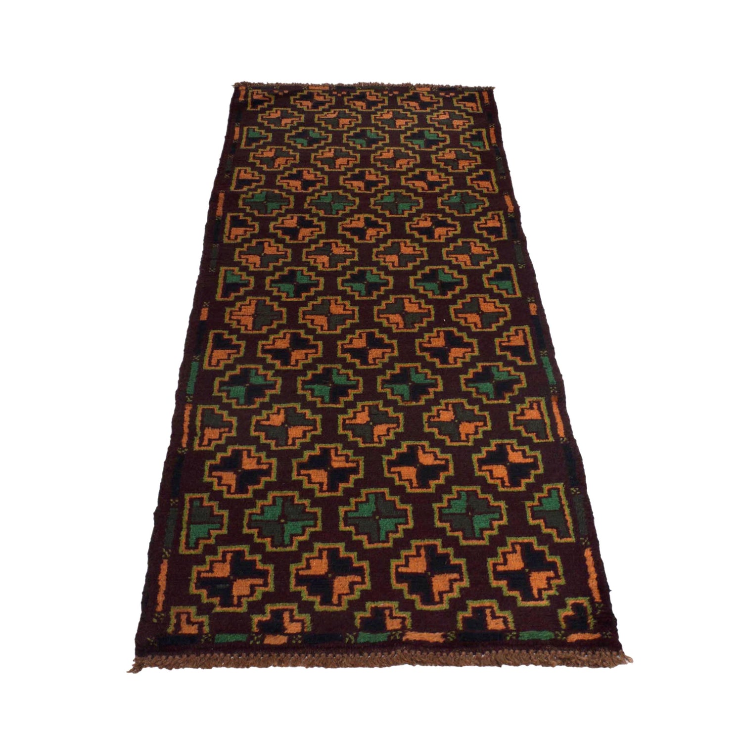 Hand Knotted Baluchi Runner 2' 4" x 6' 8" (ft) - No. R18335