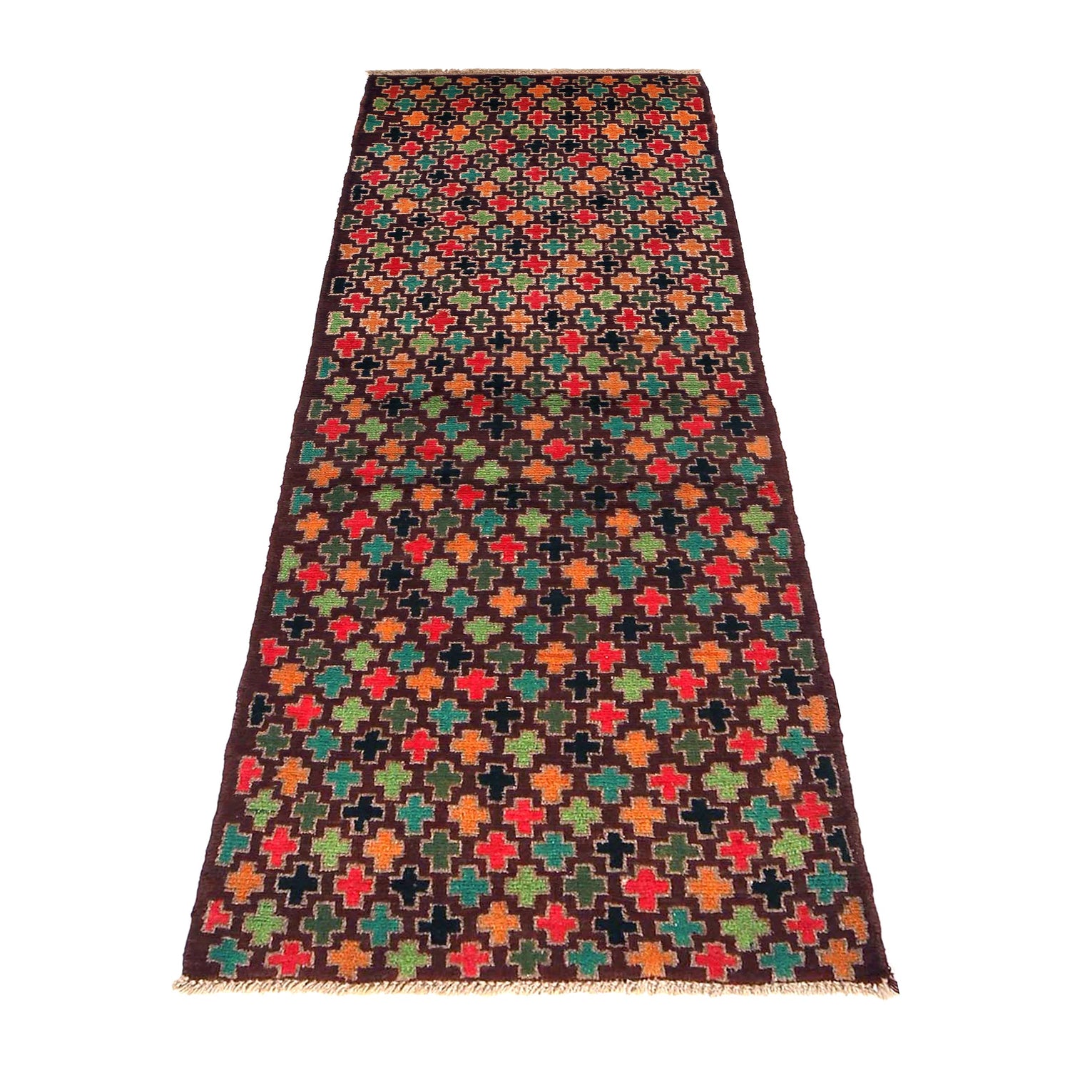 Hand Knotted Baluchi Runner 2' 2" x 6' 7" (ft) - No. R18351