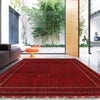 Red Color Khoja Roshnai Carpet 5' 0" x 6' 6" (ft) - No. R21493