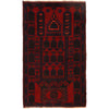 Red Color Prayer Carpet 2' 10" x 4' 8" (ft) - No. R21497