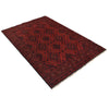 Red Color Khal Mohammadi Rug 4' 1 x 6' 2 (ft) - No. R22027