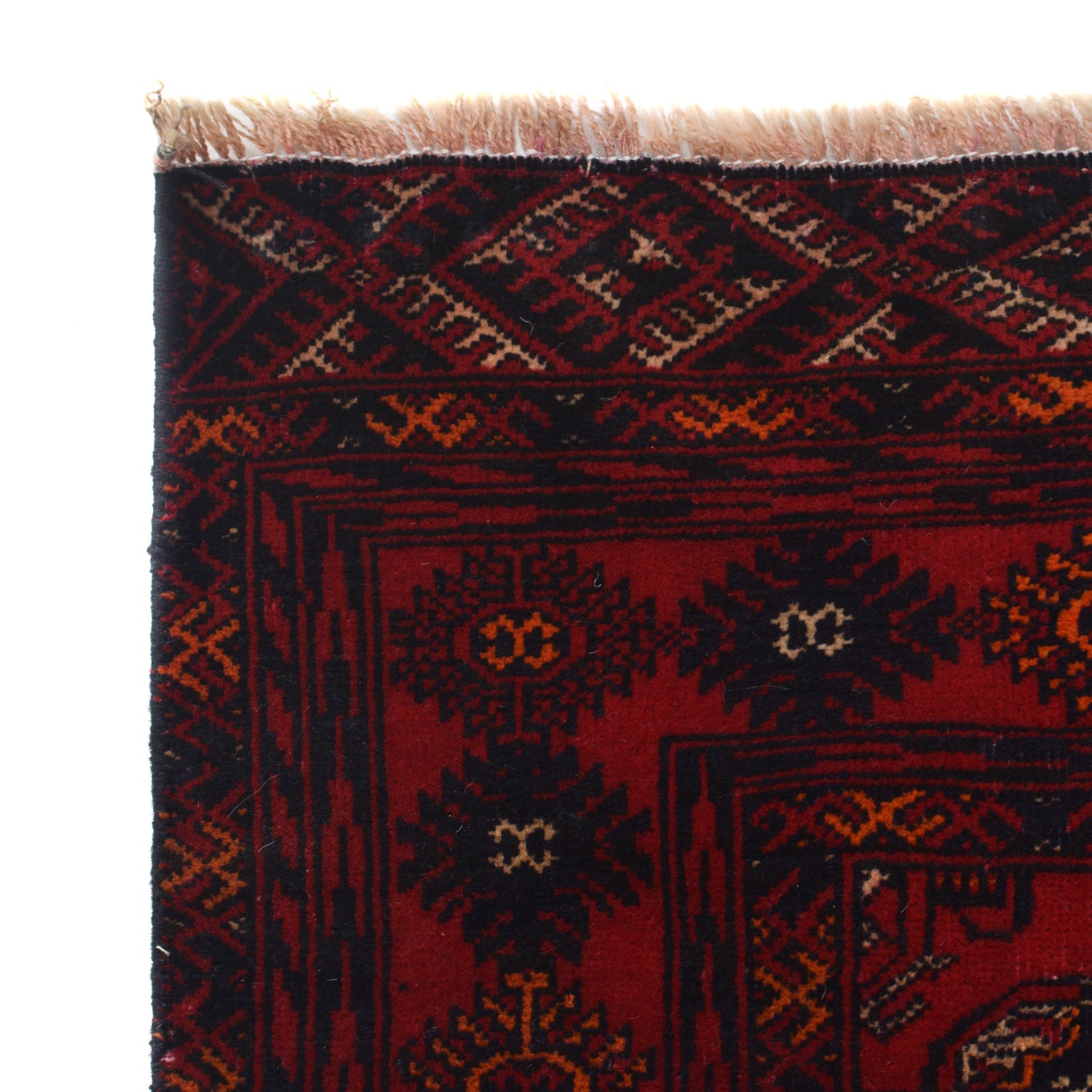 Hand Knotted Bokhara Wool Runner Rug 2' 4 x 6' 3 (ft) - No. R22270