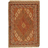 Luxury Orange Color Kilim Rug 2' 9" x 4' 3" (ft) - No. R22298