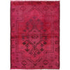 Pink Overdyed Rug 3' 1 x 4' 2 (ft) - No. R22770