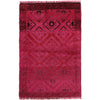 Pink Overdyed Rug 3' 0 x 4' 4 (ft) - No. R22778