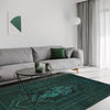 Sea Green Overdyed Rug 2' 7 x 4' 2 (ft) - No. R22782