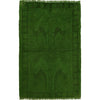 Green Overdyed Rug 3' 1 x 4' 3 (ft) - No. R22807