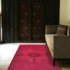 Pink Overdyed Rug 2' 7 x 4' 3 (ft) - No. R22809