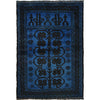 Blue Overdyed Rug 2' 8 x 4' 1 (ft) - No. R22810