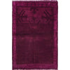 Purple Overdyed Rug 2' 8 x 4' 1 (ft) - No. R22811