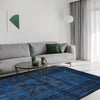 Blue Overdyed Rug 2' 6 x 4' 2 (ft) - No. R22816