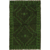 Green Overdyed Rug 2' 6 x 4' 2 (ft) - No. R22817