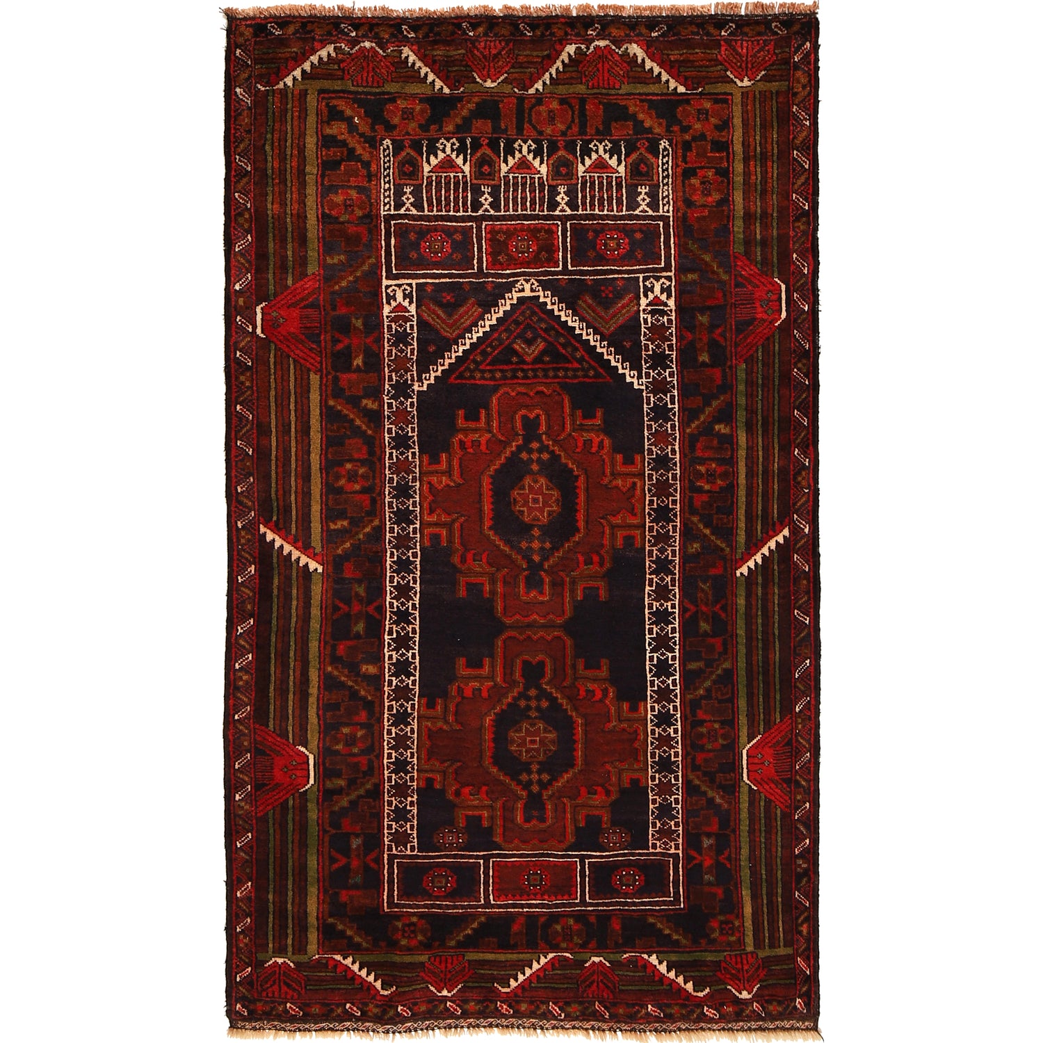 Handmade Jaye Namaz 2' 9 x 5' 1 (ft) - No. R22869