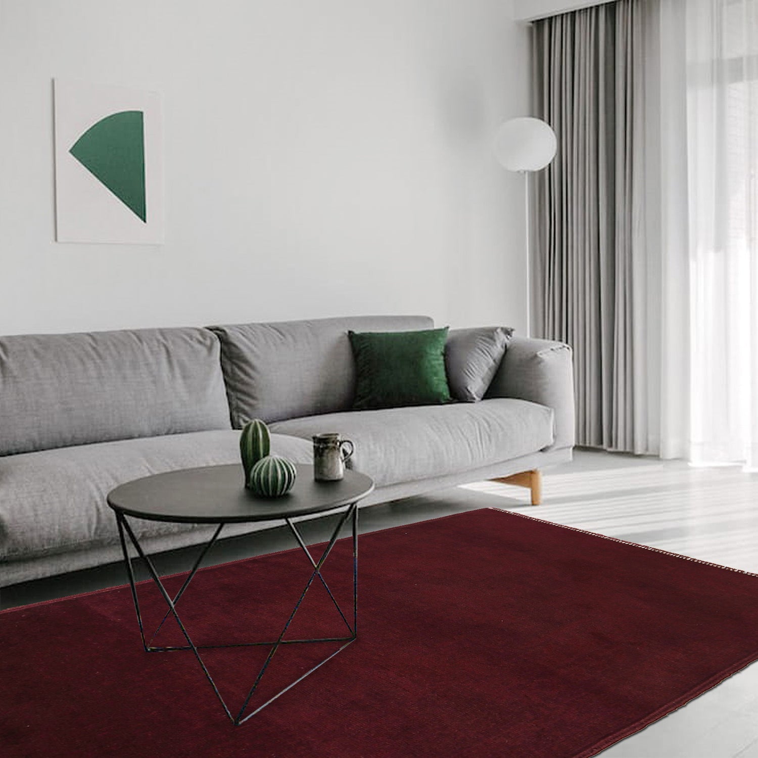 Purple Overdyed Rug 2' 8 x 4' 3 (ft) - No. R22974