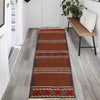 Flat Weave Kilim Runner 2' 5" x 5' 3" (ft) - No. R23612