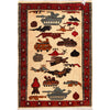 Handmade War Rug 2' 7 x 3' 9 (ft) - No. R23623