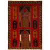 Handmade Balochi Rug 3' 0 x 4' 2 (ft) - No. R23673