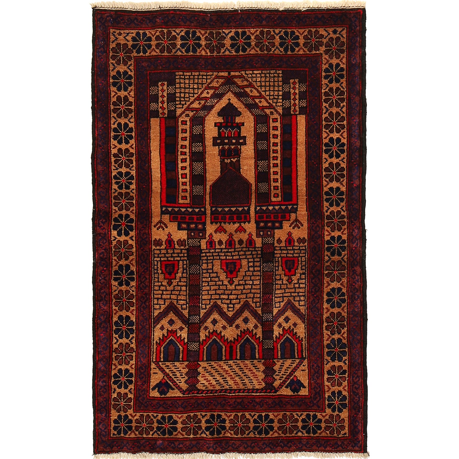 Handmade Jaye Namaz 2' 5 x 4' 1 (ft) - No. R23703