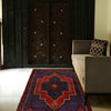 Blue Color Baluchi Rug 3' 0 x 4' 5 (ft) - No. R23783