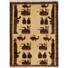 Handmade War Rug 2' 1 x 2' 7 (ft) - No. R23797