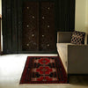 Handmade Balochi Rug 3' 2 x 4' 3 (ft) - No. R24196